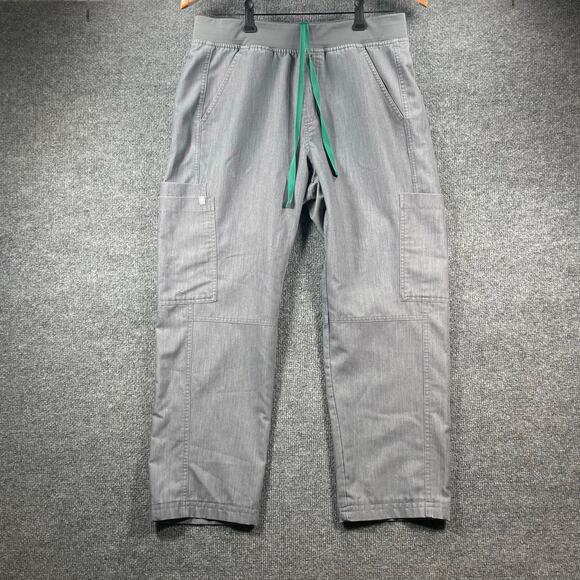 Figs Axim Cargo Scrub Pants Men's M/S Gray Drawstring Stretch Medical Nursing - Picture 1 of 12
